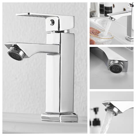 Torneira Para Banheiro Lavabo Luxo Metal Cromada Moderna Shopee Brasil