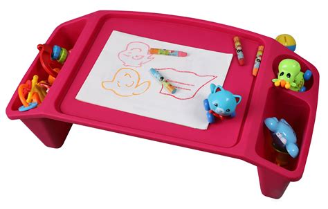 Kids Lap Desk Tray Portable Activity Table Pink