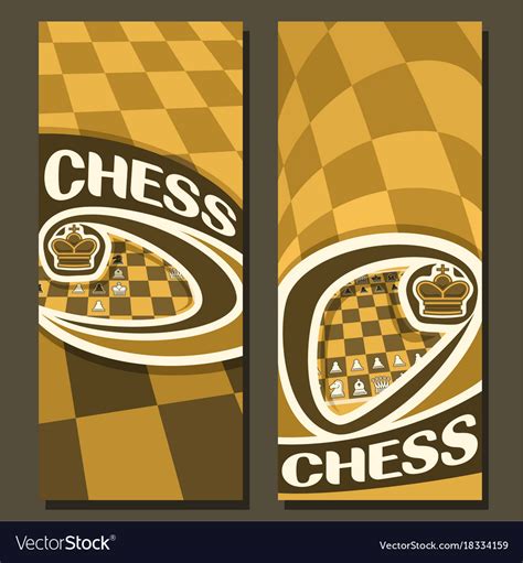 Banners for chess Royalty Free Vector Image - VectorStock