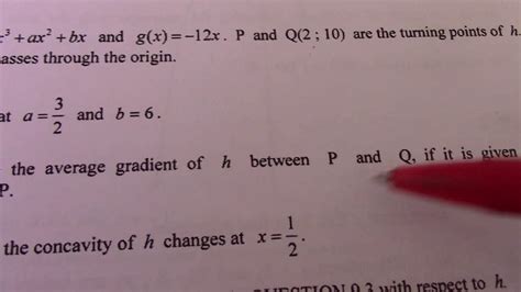 Calculus Calculating Average Gradient Given Coordinates Youtube