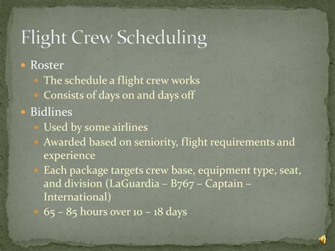 PPT - Flight Crew Regulations and Scheduling PowerPoint Presentation