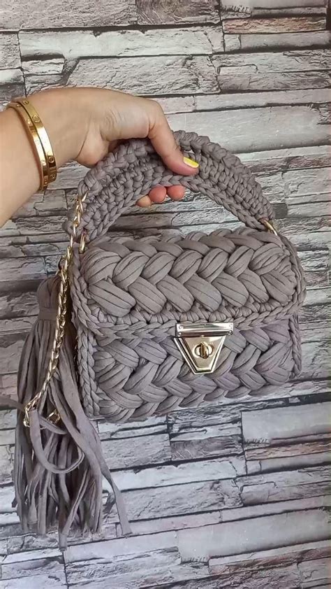 Crochet Bag Luxury Knit Shoulder Bag Gold Chain Handbagcapri Bag Hand Woven Crossbody Bag