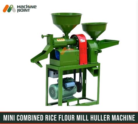 Semi Automatic Mini Combined Rice Flour Mill Huller Machine Three Phase At Rs 28500 In Raipur