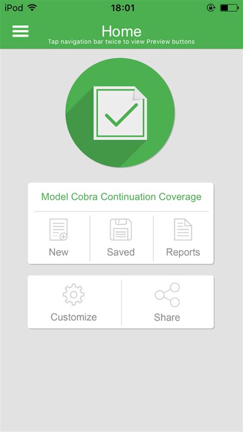 Cobra Coverage Continuation Form App