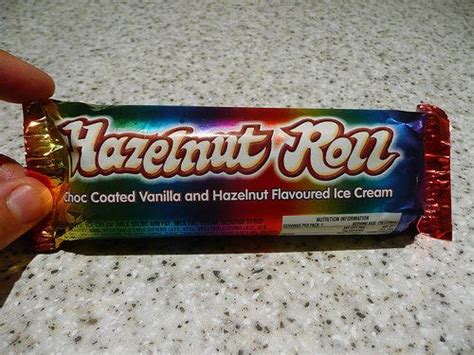 Hazelnut Roll Ice Cream Bars Sweets Icecream Bar Flavor Ice