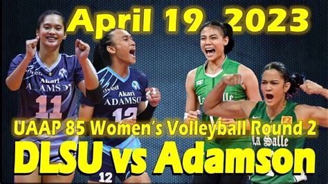 Dlsu Vs Adamson Uaap Womens Volleyball Round April