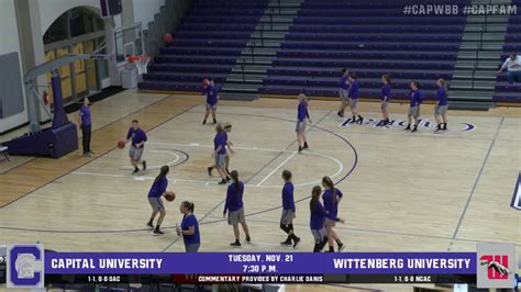 Capital Womens Basketball Vs Wittenberg Youtube