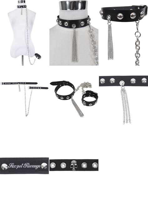 CHAIN TASSEL CONNECT レザーチョーカー SEX POT OFFICIAL WEB SHOPパンクロックファッション通販