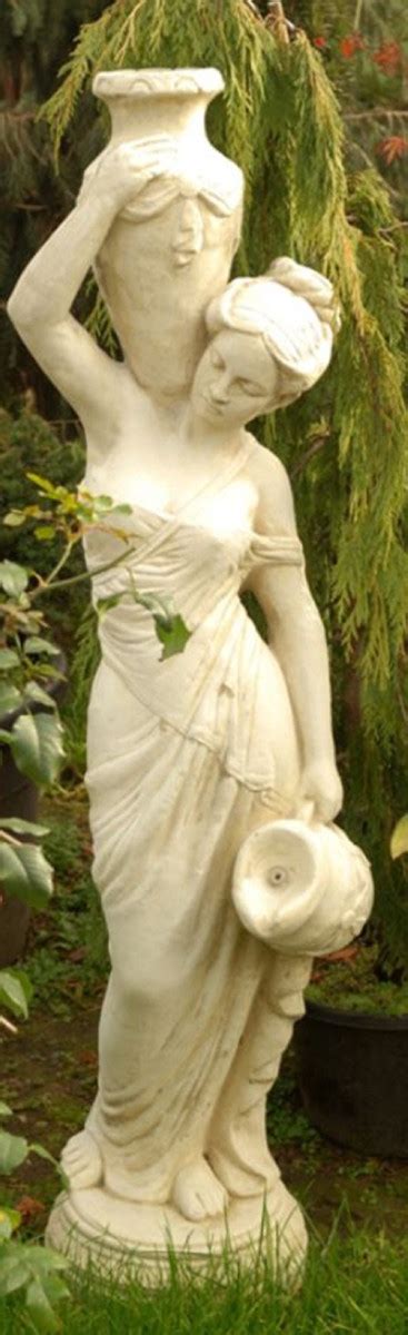 Casa Padrino Jugendstil Wasserspeier Skulptur Frau Mit Kr Gen