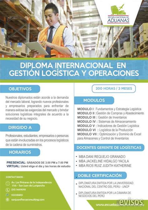 Diplomado En Comercio Exterior Y Aduanas En Lima Cursos Clases