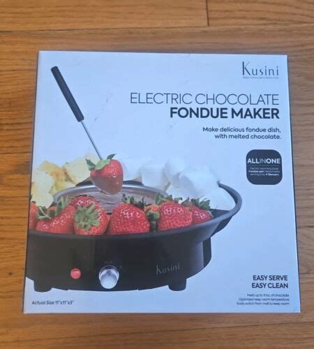 Kusini Electric Fondue Pot Set Chocolate Fondue Kit Temperature