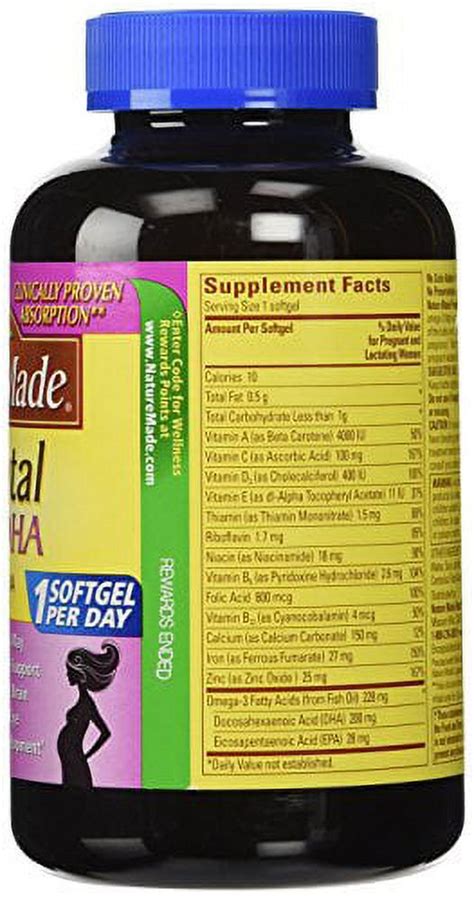 Nature Made Prenatal Dha 200 Mg Softgels 150 Ct 2 Pack