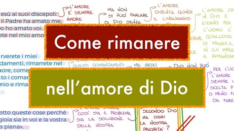 Come rimanere nell amore di Dio Gv 15 9 11 GIOVEDÌ 19 MAGGIO YouTube