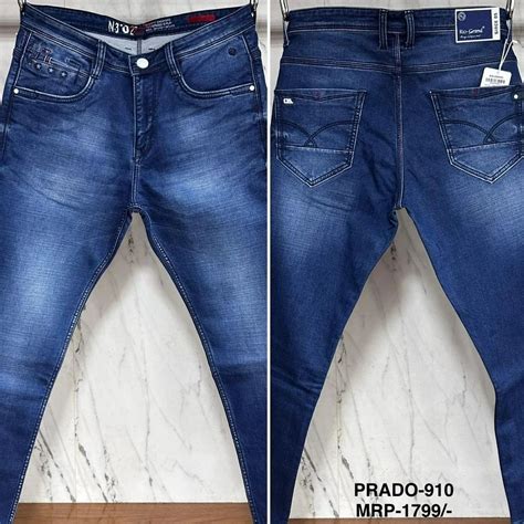 Slim Fit Plain Rio Grand Prado 910 Men Denim Jeans Blue At Rs 1799