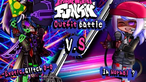 Fnf Anime Outfit Battle Collab With Exotic Glitch Youtube