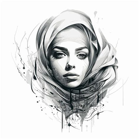 Premium Vector Muslim Girl Illustration