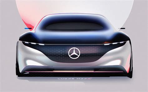 Mercedes Benz Vision Eqs Concept Design Sketch Render Car Body Design