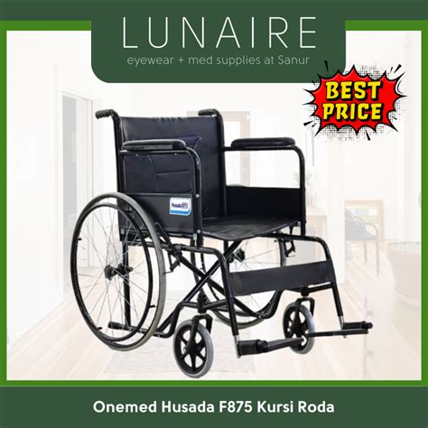 Jual Kursi Roda Husada 875 ONEMED Kursi Roda Standar Rumah Sakit Rangka