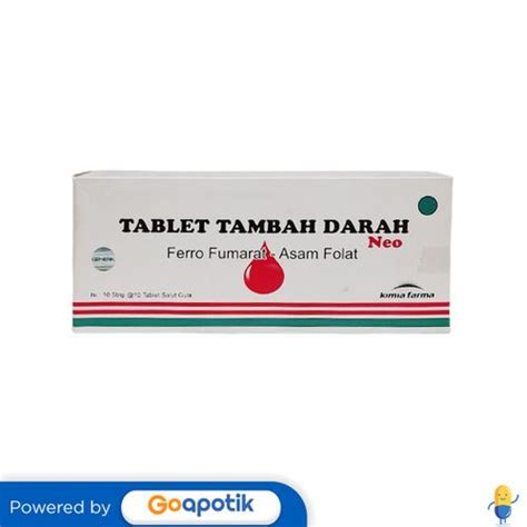 Jual TAMBAH DARAH NEO KIMIA FARMA BOX 100 TABLET Shopee Indonesia