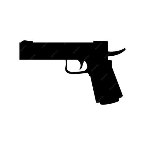 Premium Vector | Powerful pistol gun handgun vector