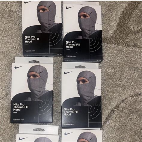 Nike ski mask comes in handy. - Depop