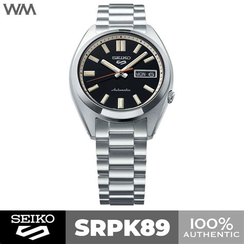 Seiko Sports Snxs Series Classic Black Dial Orange Seconds Hand