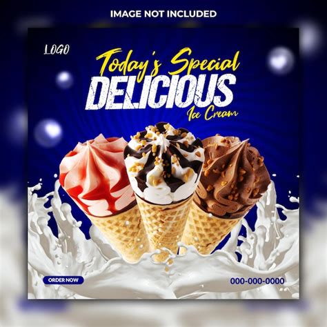 Premium Vector Special Delicious Ice Cream Social Media Post And Web