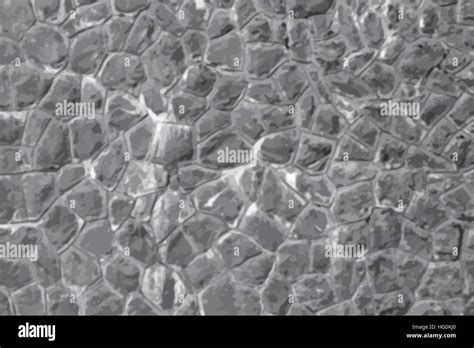 Seamless Stone Wall Texture Rock Wall Vector Illustration Stock