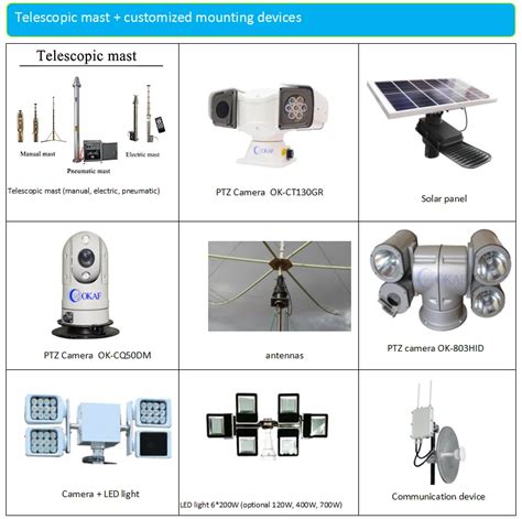 Cabrestante Telescópico Militar De Aluminio 16m 52 Altura Extendida