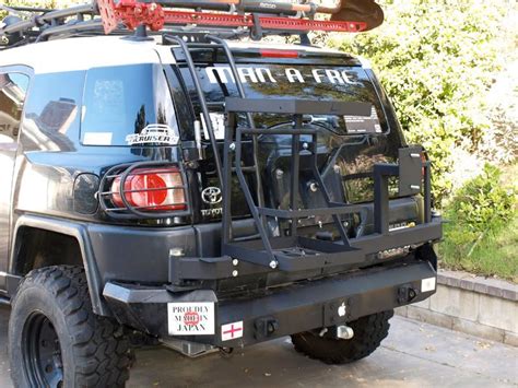 Installation Of Swingout Tire Carrier Image Heavy Toyota Fj Cruiser