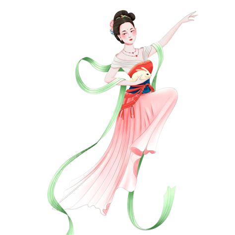 Mid Autumn Festival Hd Transparent Beautiful Design Of Chang E Holding