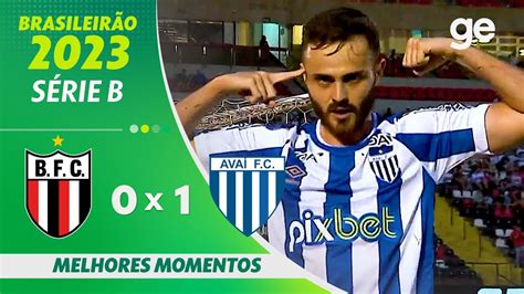 Botafogo Sp 0 X 1 AvaÍ Melhores Momentos 31ª Rodada SÉrie B 2023