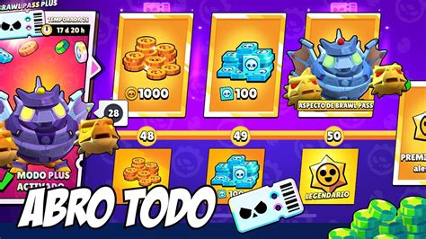 Abro Todo El Brawl Pass De Godzilla Y Starr Drop Legendario Incluido En Brawl Stars Youtube