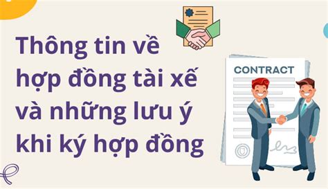 Thông tin về hợp đồng tài xế và những lưu ý khi ký hợp đồng