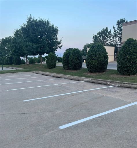 Parking Lot Striping From Power Washing Of Tulsa