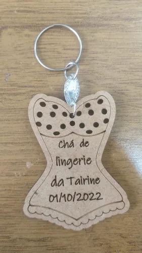 Chaveiros Mdf Chá De Lingerie Nomeado Modelo Parcelamento sem juros