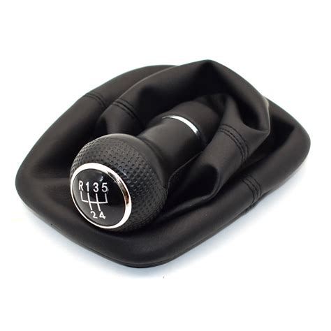 5 Speed 12mm Car Styling Gear Shift Knob Lever Stick Gaiter Boot Cover Collar For Volkswagen For