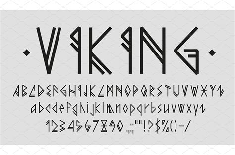 Viking Font Alphabet Letters An Illustration By Buchandbee Lettering