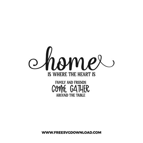 Home Is Where The Heart Is Svg Png Free Cut Files