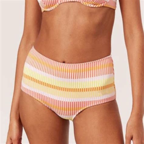 SOLID STRIPED Swim Solid And Striped Bikini The Ginger Bottom