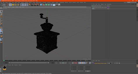 Antique Manual Coffee Grinder 3D Model 29 3ds Blend C4d Fbx Max