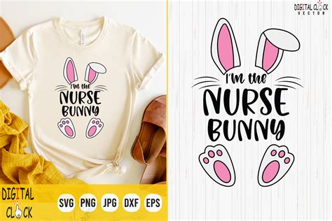 Im The Nurse Bunny Easter Day Svg Graphic By Digital Click Store