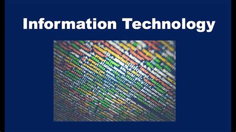 The Components of Information Technology