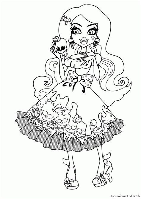 Draculaura Monster High Est Un Coloriage De Monster High Intérieur