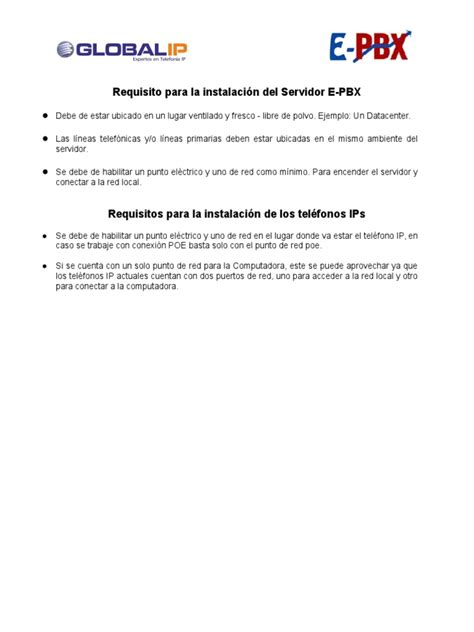 PDF Plantillas Para La Instalación de E PBX DOKUMEN TIPS