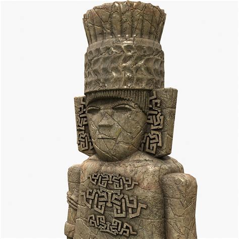 Modelo 3d Estatua Azteca TurboSquid 734868