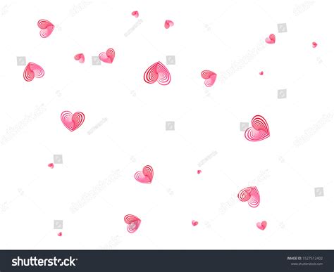 Pink Hearts Flying Banner Backdrop Romantic Stock Vector Royalty Free