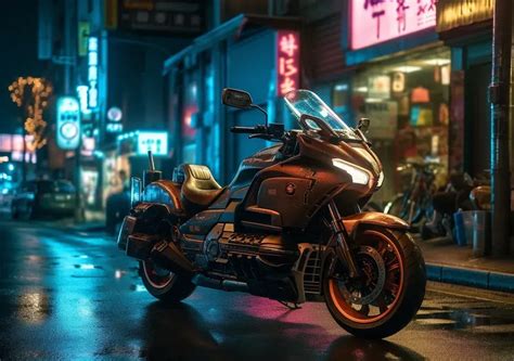 Realistic Cyberpunk Motorcycles Midjourney Prompt | PromptBase