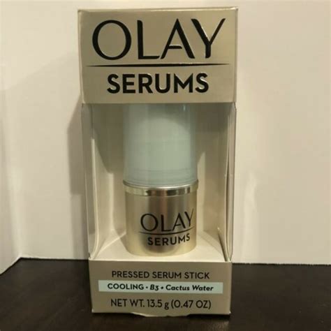 Olay Skincare New Olay Serums Pressed Serum Stick Cooling B3 Hydration Cactus 47oz Beauty