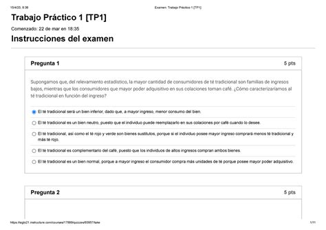 Economia Tp Tp Aprobado Trabajo Pr Ctico Tp Comenzado